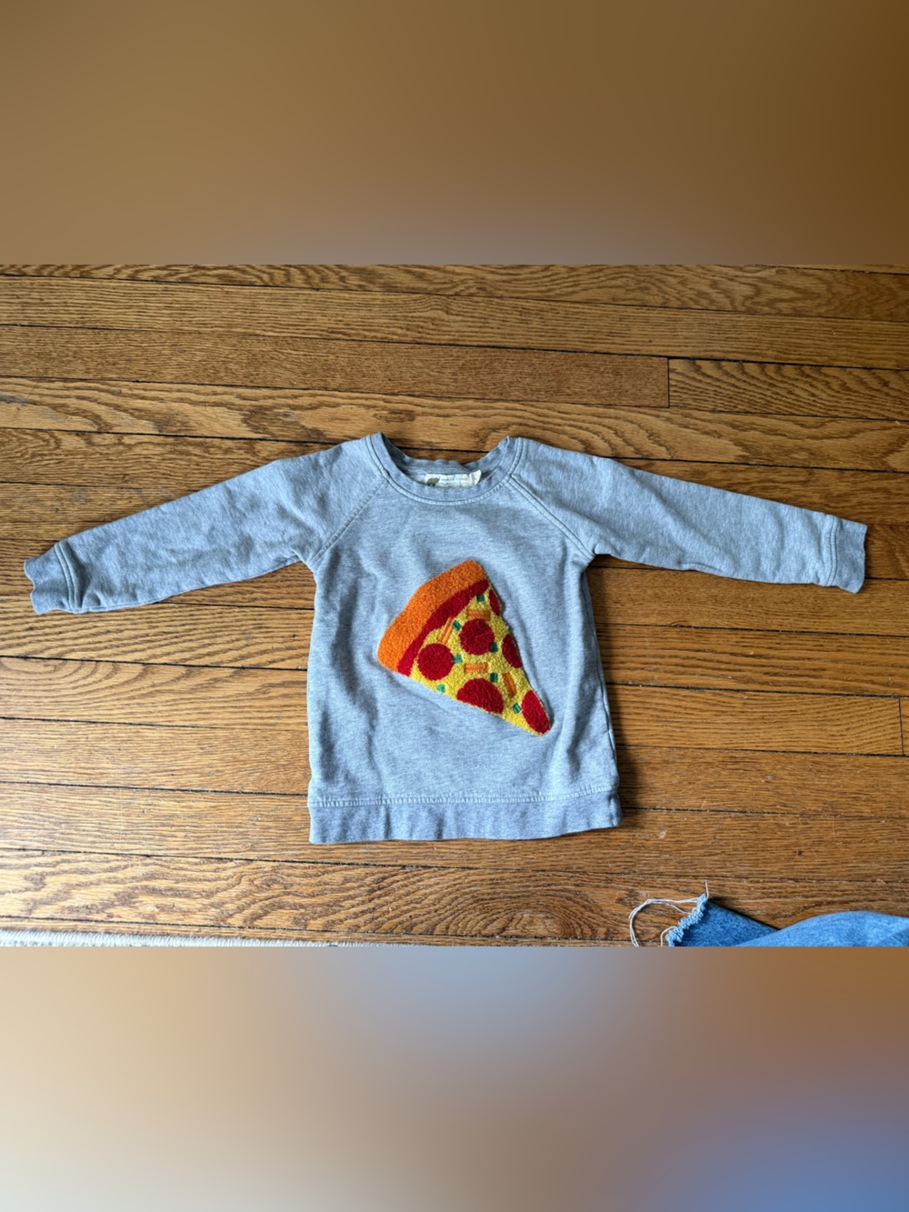 Monica + Andy Sweatshirt with Pizza - Size 2